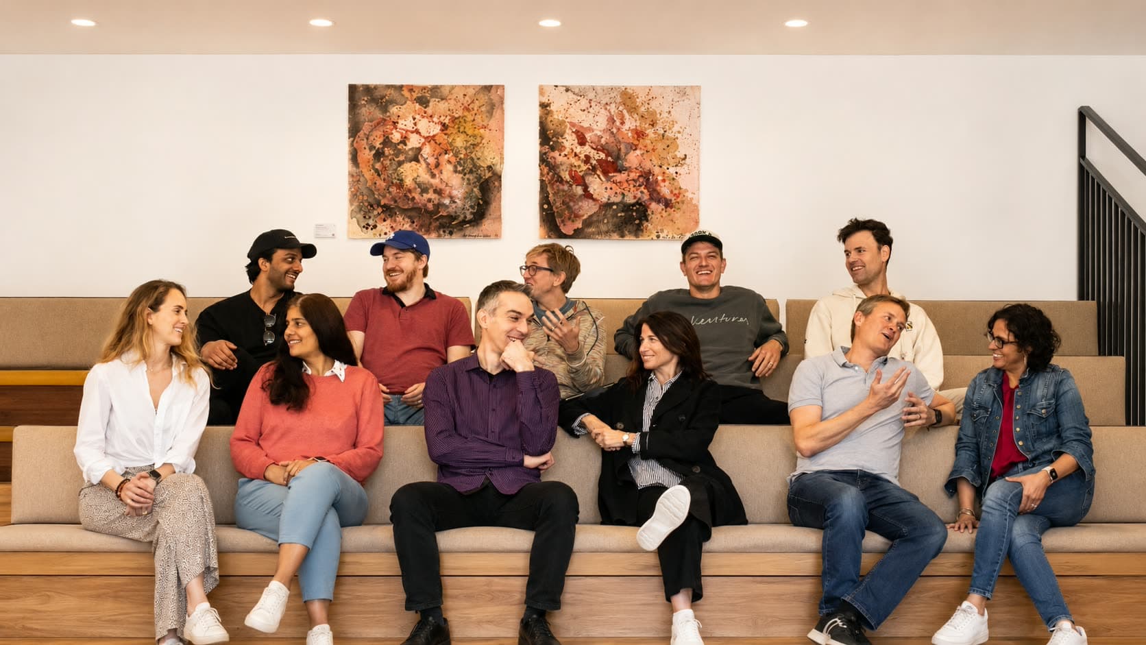 A group of founders gathered at True Ventures